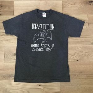 Vintage Led Zeppelin United States of America Tour 1977 T-Shirt - Size M